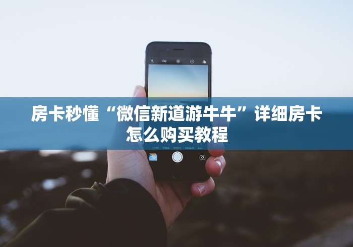 房卡秒懂“微信新道游牛牛”详细房卡怎么购买教程 房卡秒懂“微信新道游牛牛”详细房卡怎么购买教程