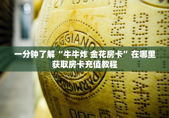 一分钟了解“牛牛炸 金花房卡”在哪里获取房卡充值教程